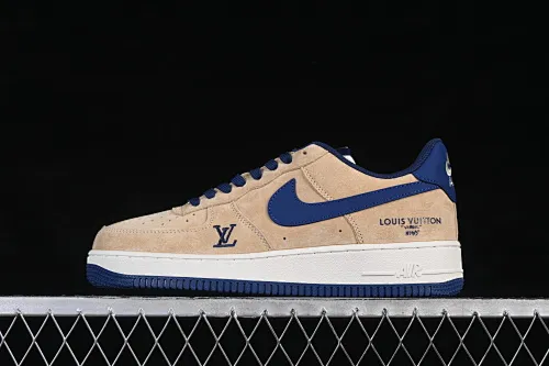 All Categories Nk Air Force 1 Air Force Series Nk Air Force 1 Low Air Force Low Nike Air Force 1'07 Low Joint Sand Brown Navy Air Force One Low Casual Shoes FQ3545-300